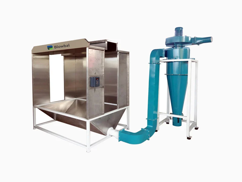 Powder coating booth system