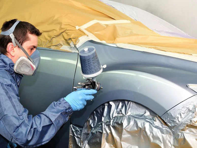 Automobile paint booth